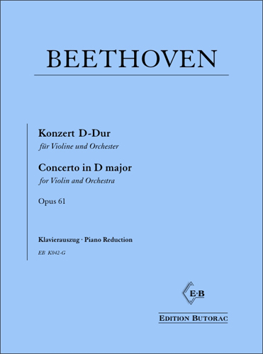 Cover - Beethoven, Violinkonzert D-Dur op. 61